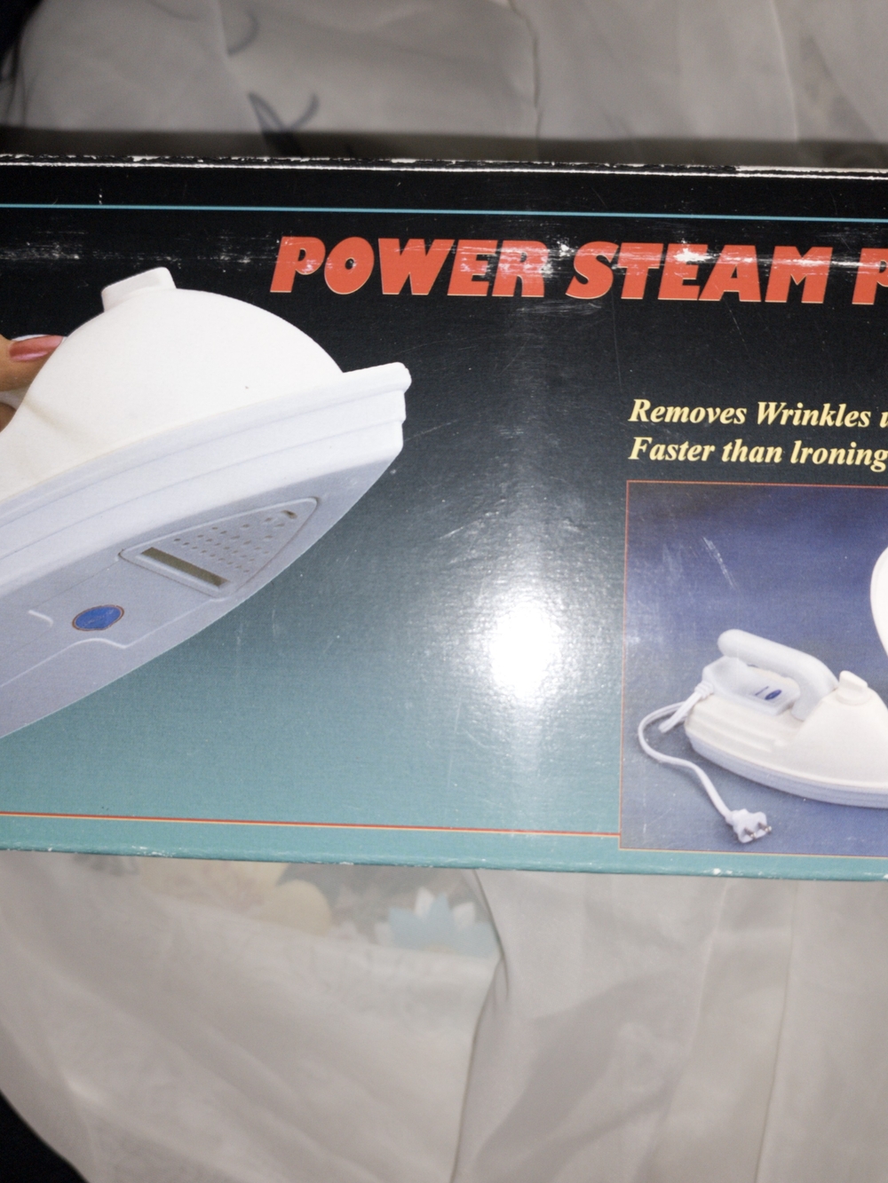 Power Steam Press - White Handheld Garment Steamer